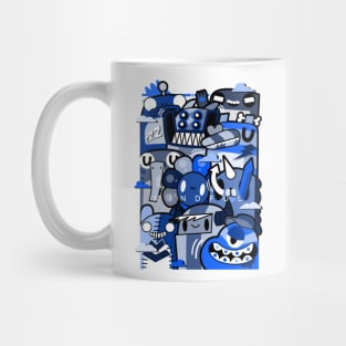 Blue Doodle Gang OCEAN Mug